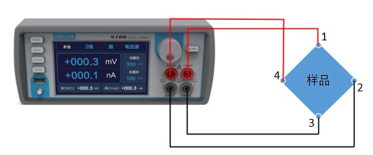 霍尔电压测试连接图