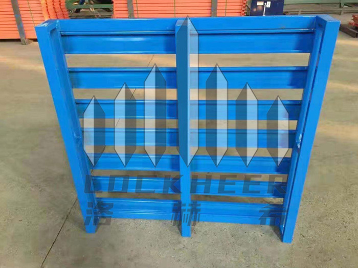 上海洛赫希蓝色喷塑轻钢托盘 蓝色托盘结构稳固耐使用